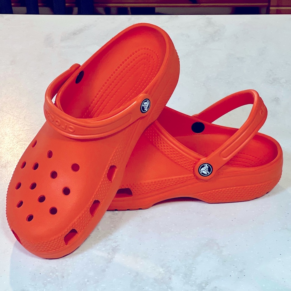 EUC Crocs Unisex Adult Classic Clog Neon Watermelon Size 11 W, 9M